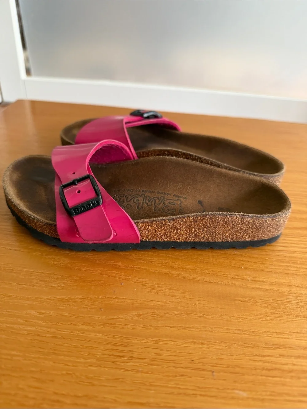 Birkenstock Madrid Kids Size 180 28 / US 10-10.5 Pink Slide Sandals